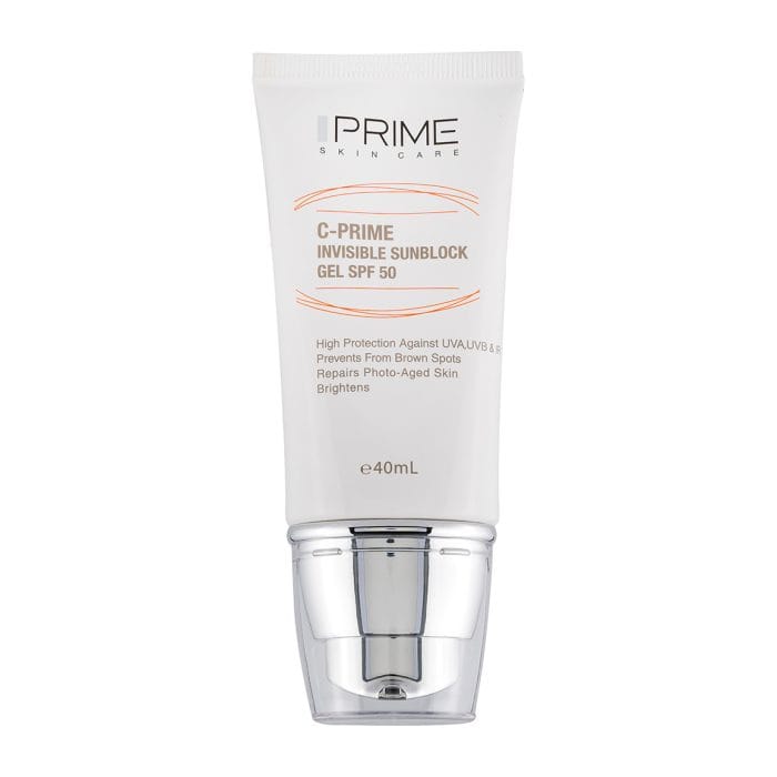 ژل ضد آفتاب SPF50 حاوی ویتامین سی پرایم